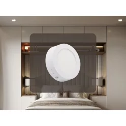 LED felületi panel 6W, Ø120x35mm, IP20, 4000K LPL321