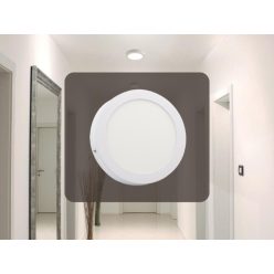   LED panel 12W, 4000K természetes fehér, Ø172x35 mm, IP20 - LPL323
