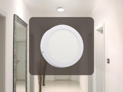 LED panel 12W, 4000K természetes fehér, Ø172x35 mm, IP20 - LPL323