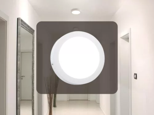 LED panel 12W, 4000K természetes fehér, Ø172x35 mm, IP20 - LPL323