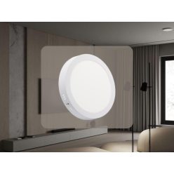   LED panel 18W, 4000K természetes fehér, Ø225x35 mm, IP20 - LPL324