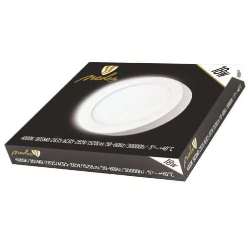 LED panel 18W, 4000K természetes fehér, Ø225x35 mm, IP20 - LPL324
