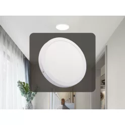   LED panel 24W, 4000K természetes fehér, Ø300x35 mm, IP20 - LPL325
