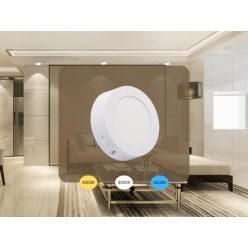   LED panel felületi Ø120mm 6W 3000K-4000K-6000K IP20 - LPL331