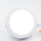 LED felületi panel 12W, 960 lm, 3000K–6000K, IP20, opál búra, fehér alu – LPL333