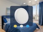 LED felületi panel 18W, 1520 lm, 3000K–6000K, IP20, opál búra, fehér alu – LPL334