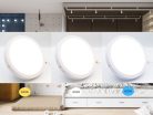LED felületi panel 24W, 1850 lm, 3000K–6000K, IP20, opál búra, fehér alu – LPL335