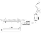 LED felületi panel 24W, 1850 lm, 3000K–6000K, IP20, opál búra, fehér alu – LPL335