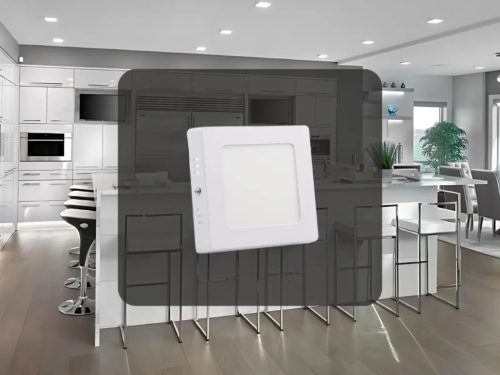 LED falra szerelhető panel 6W 120x120mm, 4000K természetes fehér - LPL421