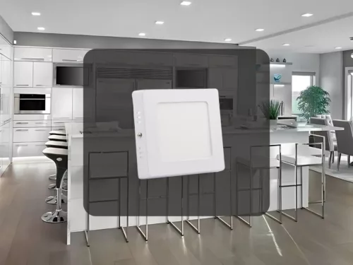 LED falra szerelhető panel 6W 120x120mm, 4000K természetes fehér - LPL421