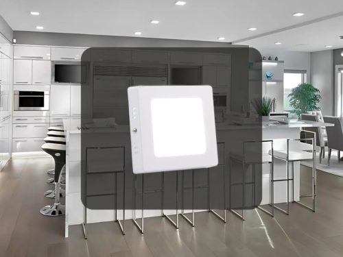 LED falra szerelhető panel 6W 120x120mm, 4000K természetes fehér - LPL421
