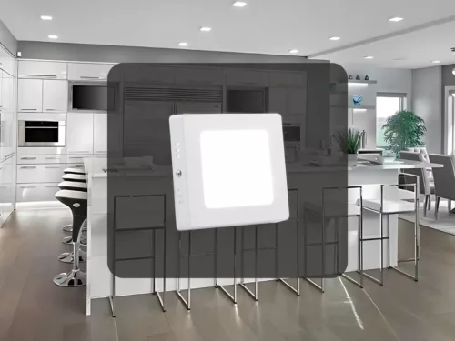 LED falra szerelhető panel 6W 120x120mm, 4000K természetes fehér - LPL421