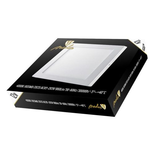 LED panel 12W, 4000K természetes fehér, 172x172x35 mm, IP20 - LPL423