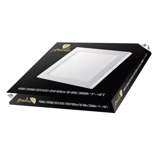 LED panel 24W, 4000K semleges fehér, 300x300x35 mm, IP20 - LPL425