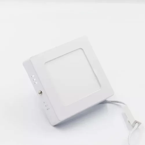 LED felületi panel 6W, 420 lm, 3000K–6000K, IP20, opál búra, fehér alu – LPL431