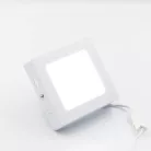 LED felületi panel 6W, 420 lm, 3000K–6000K, IP20, opál búra, fehér alu – LPL431