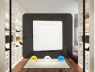 LED felületi panel 12W, 960 lm, 3000K–6000K, IP20, opál búra, fehér alu – LPL433