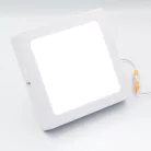 LED felületi panel 12W, 960 lm, 3000K–6000K, IP20, opál búra, fehér alu – LPL433