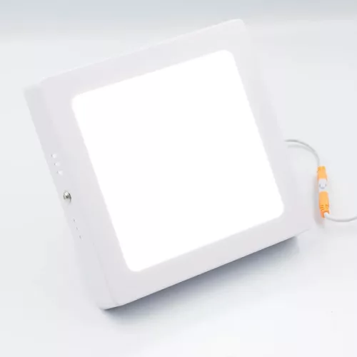 LED felületi panel 12W, 960 lm, 3000K–6000K, IP20, opál búra, fehér alu – LPL433