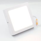 LED felületi panel 12W, 960 lm, 3000K–6000K, IP20, opál búra, fehér alu – LPL433