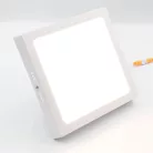 LED felületi panel 18W, 1520 lm, 3000K–6000K, IP20, opál búra, fehér alu – LPL434