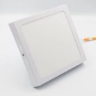 LED felületi panel 18W, 1520 lm, 3000K–6000K, IP20, opál búra, fehér alu – LPL434