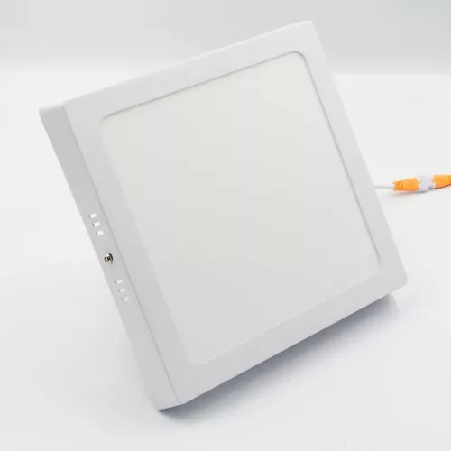 LED felületi panel 18W, 1520 lm, 3000K–6000K, IP20, opál búra, fehér alu – LPL434