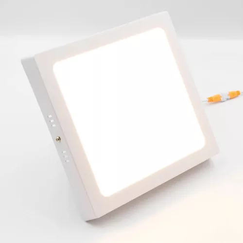 LED felületi panel 18W, 1520 lm, 3000K–6000K, IP20, opál búra, fehér alu – LPL434