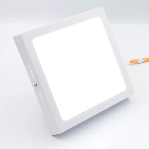 LED felületi panel 18W, 1520 lm, 3000K–6000K, IP20, opál búra, fehér alu – LPL434