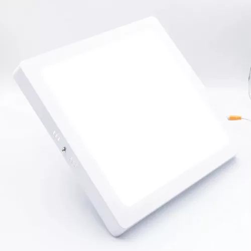 LED felületi panel 24W, 1850 lm, 3000K–6000K, IP20, opál búra, fehér alu – LPL435