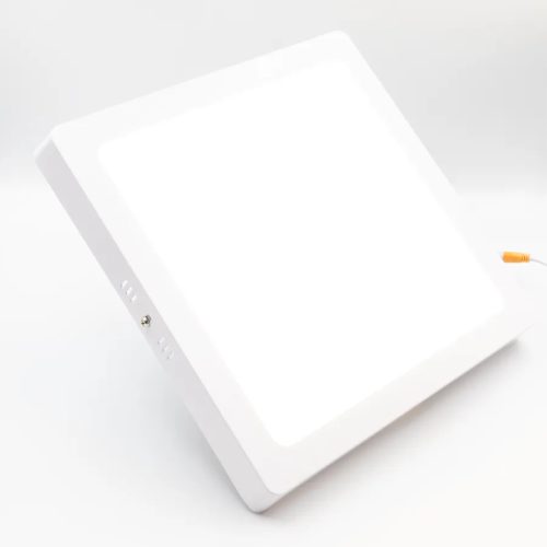 LED felületi panel 24W, 1850 lm, 3000K–6000K, IP20, opál búra, fehér alu – LPL435