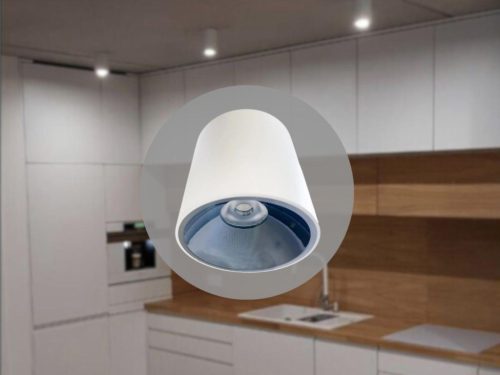 LED mennyezeti lámpa 12W 4000K 900lm fehér alumínium LPL522C