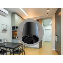   LED mennyezeti lámpa 12W 4000K 900lm fekete alumínium LPL522CB