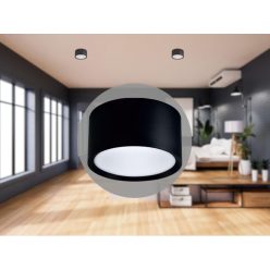   LED mennyezeti lámpa 14W 4000K 1250lm fekete alumínium LPL523B