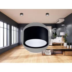   LED mennyezeti lámpa 14W 4000K 1250lm fekete alumínium LPL523B