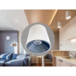   LED mennyezeti lámpa 16W, 4000K semleges fehér, IP20, matt fehér, Ø100x90 mm - LPL523C