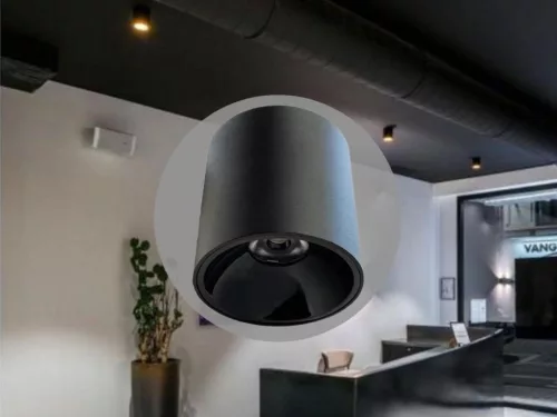 LED mennyezeti lámpa 16W 4000K 1350lm fekete alumínium LPL523CB