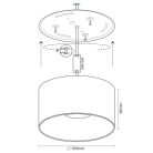 LED mennyezeti lámpa 16W, 4000K semleges fehér, IP20, matt fehér, Ø100x90 mm - LPL523C