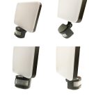 LED napelemes lámpa 12W, 1200 lm, 3000K-6500K, IP54, érzékelővel, 181x347x160 mm - LS022