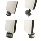 LED napelemes lámpa 12W, 1200 lm, 3000K-6500K, IP54, érzékelővel, 181x347x160 mm - LS022