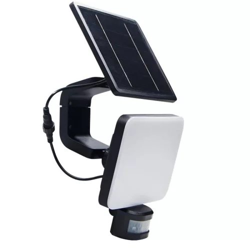 LED napelemes lámpa 12W, 1200 lm, 3000K-6500K, IP54, érzékelővel, 181x347x160 mm - LS022