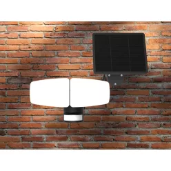   LED Kültéri napelemes lámpa érzékelővel 12W 1200Lm 3000K–6500K IP54 LS023