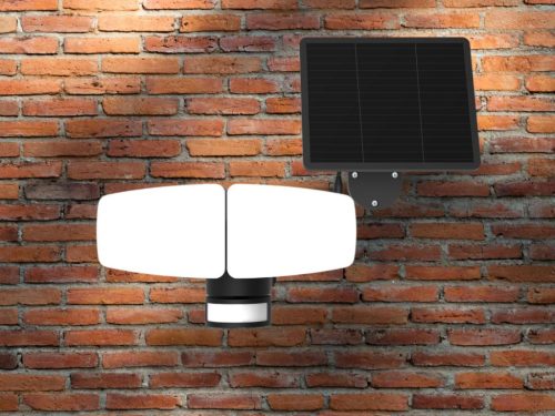 LED Kültéri napelemes lámpa érzékelővel 12W 1200Lm 3000K–6500K IP54 LS023