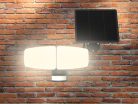 LED Kültéri napelemes lámpa érzékelővel 12W 1200Lm 3000K–6500K IP54 LS023