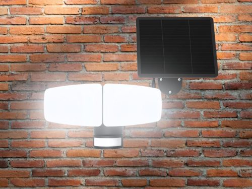 LED Kültéri napelemes lámpa érzékelővel 12W 1200Lm 3000K–6500K IP54 LS023