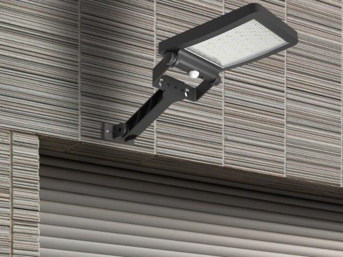 LED Fali napelemes lámpa érzékelővel 5W 500Lm 4000K IP54 LS024