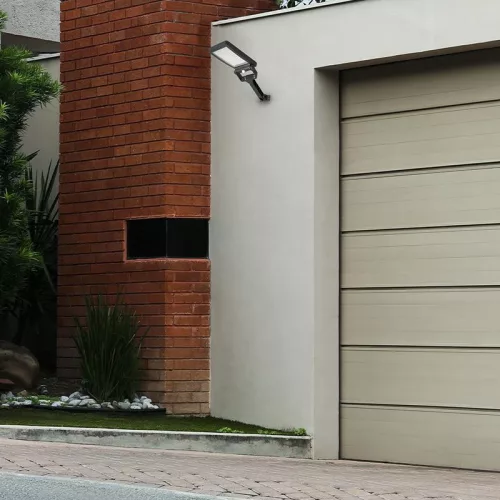 LED Fali napelemes lámpa érzékelővel 5W 500Lm 4000K IP54 LS024