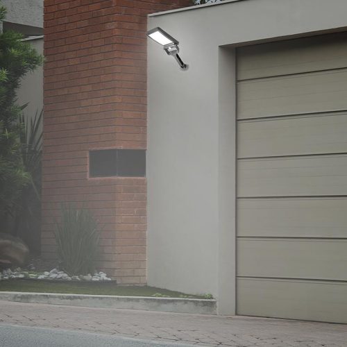 LED Fali napelemes lámpa érzékelővel 5W 500Lm 4000K IP54 LS024