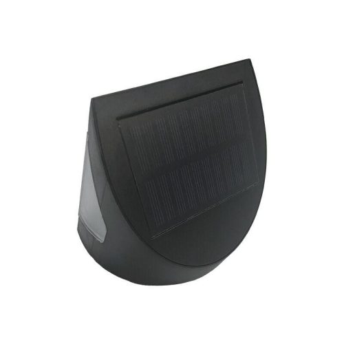 LED Fali napelemes lámpa fekete 3W 300Lm 3000K–4000K IP54 LS025