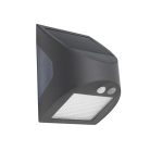 LED Fali napelemes lámpa szürke 3W 300Lm 3000K–4000K IP54 LS225